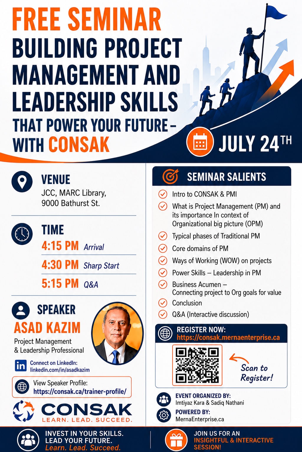 CONSAK seminar flyer